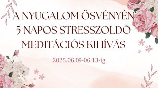 A nyugalom ösvényén meditációs kihívás - 5 napos