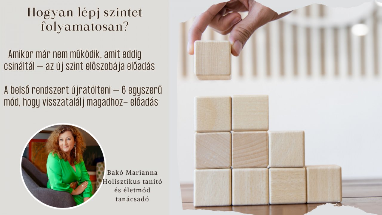 Hogyan lépj szintet folyamatosan? Előadás sorozat