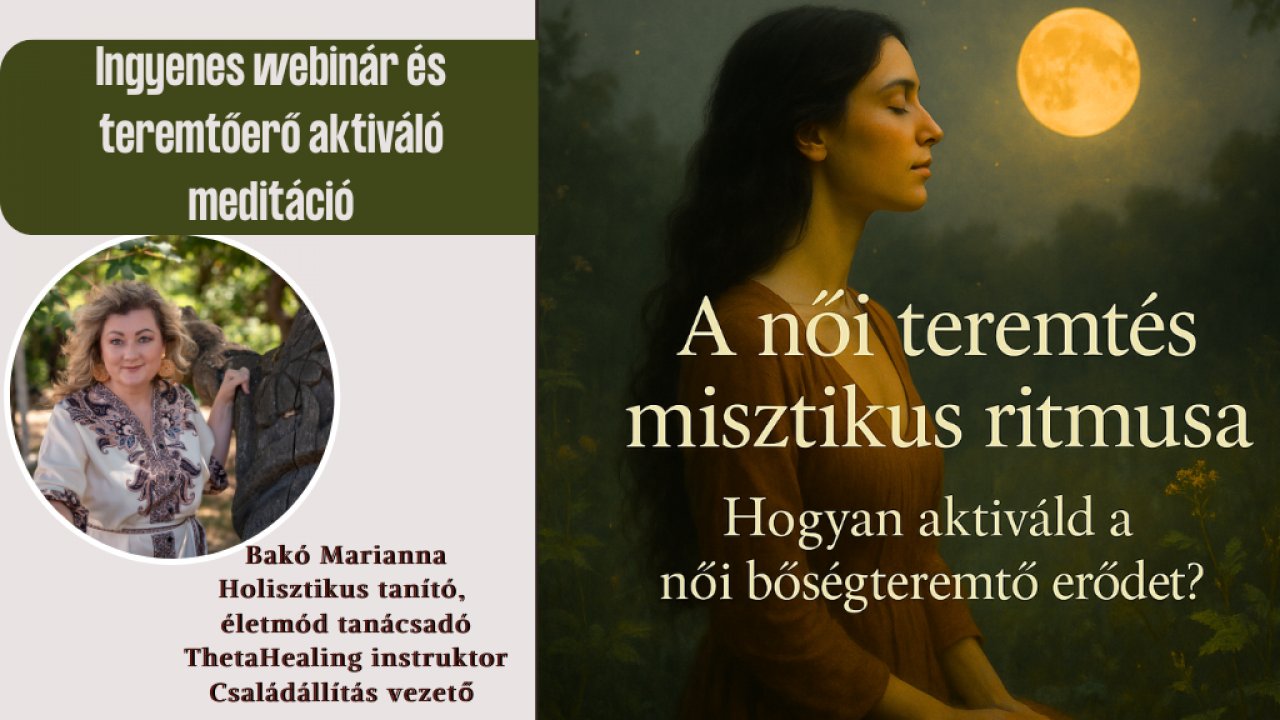 Női teremtés misztikus ritmusa ingyenes meditáció