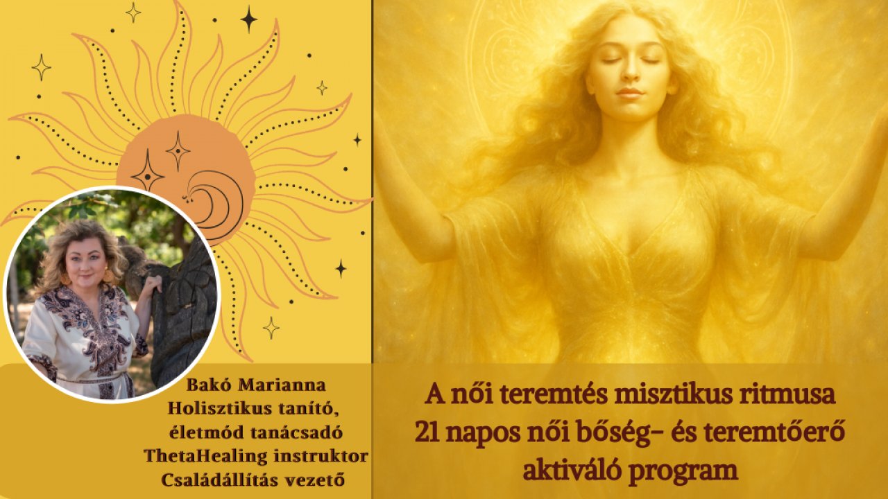 A női teremtés misztikus ritmusa teremtőprogram