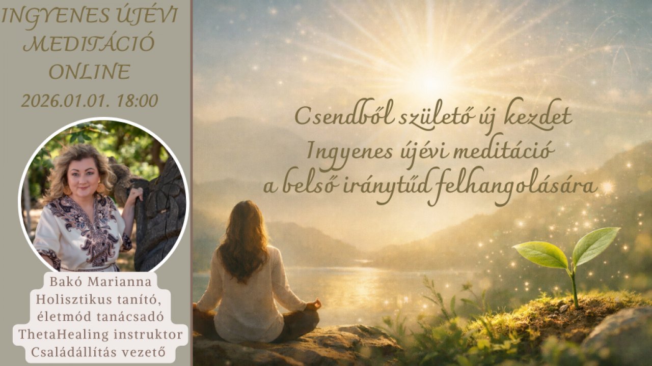 Csendből születő új kezdet ingyenes meditáció
