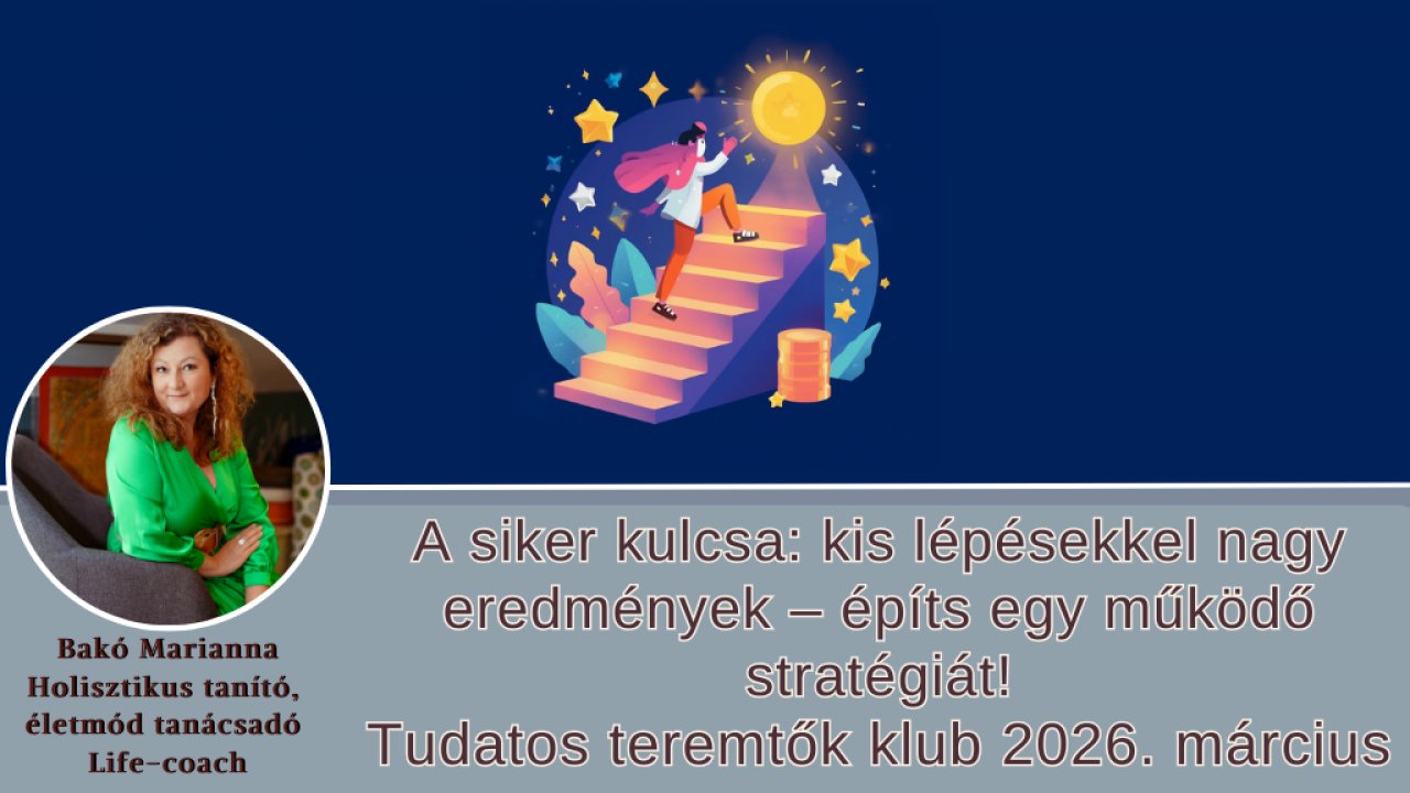 A siker kulcsa: kis lépésekkel nagy eredmények