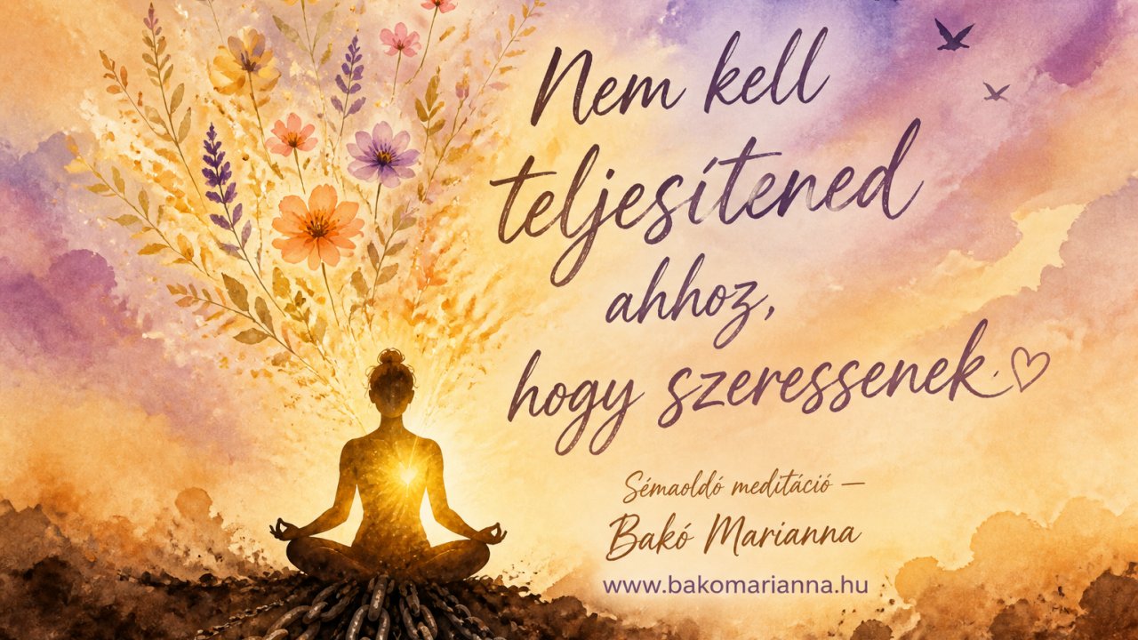 Nem kell teljesítened ahhoz, hogy szeressenek