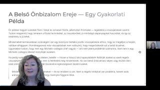 1. előadás : Mi az önbizalom